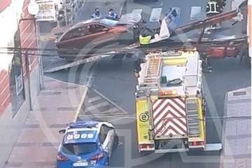 Las vías de Telde se cobran dos accidentes, uno en Los Llanos y otro en la carretera de El Calero/TA.
